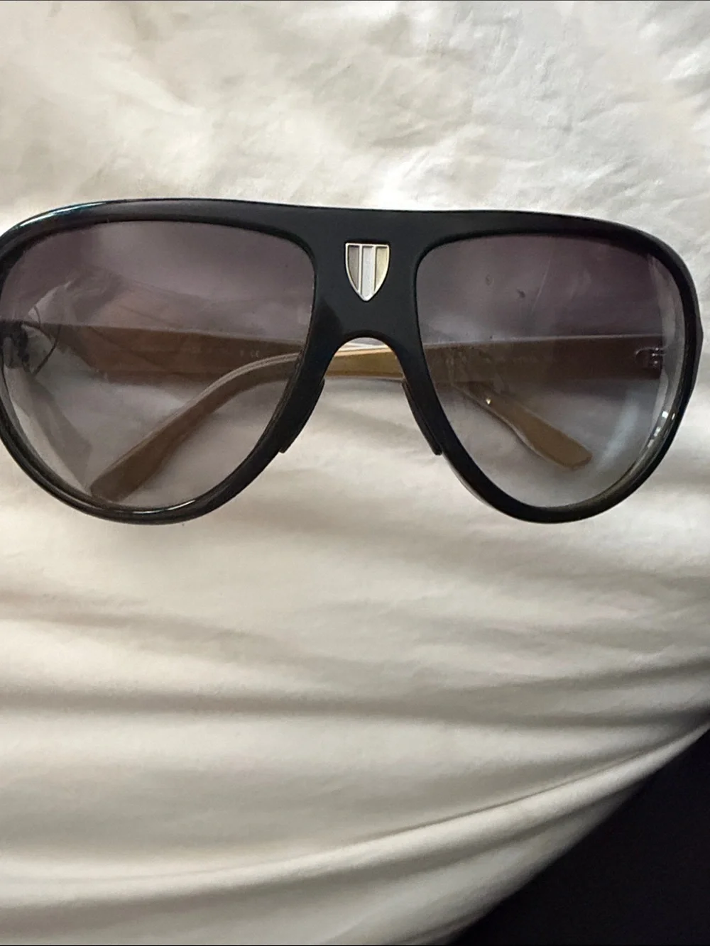 Dolce & Gabbana Black Sunglasses with Gradient Gray Lenses